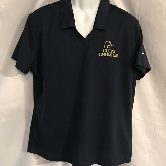 Nike Tops Nike Ladies Golf Ducks Unlimited Drifit Polo Style